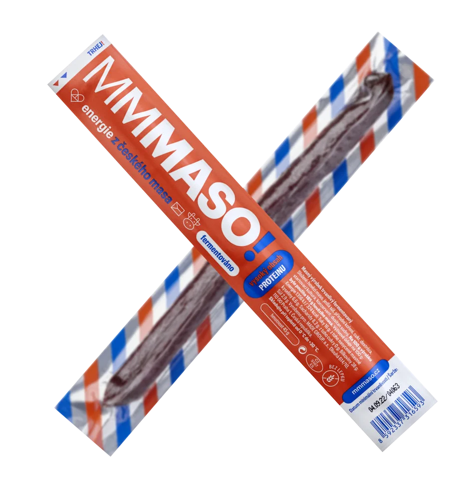 Obrázek překřížených MMMaso tyčínek